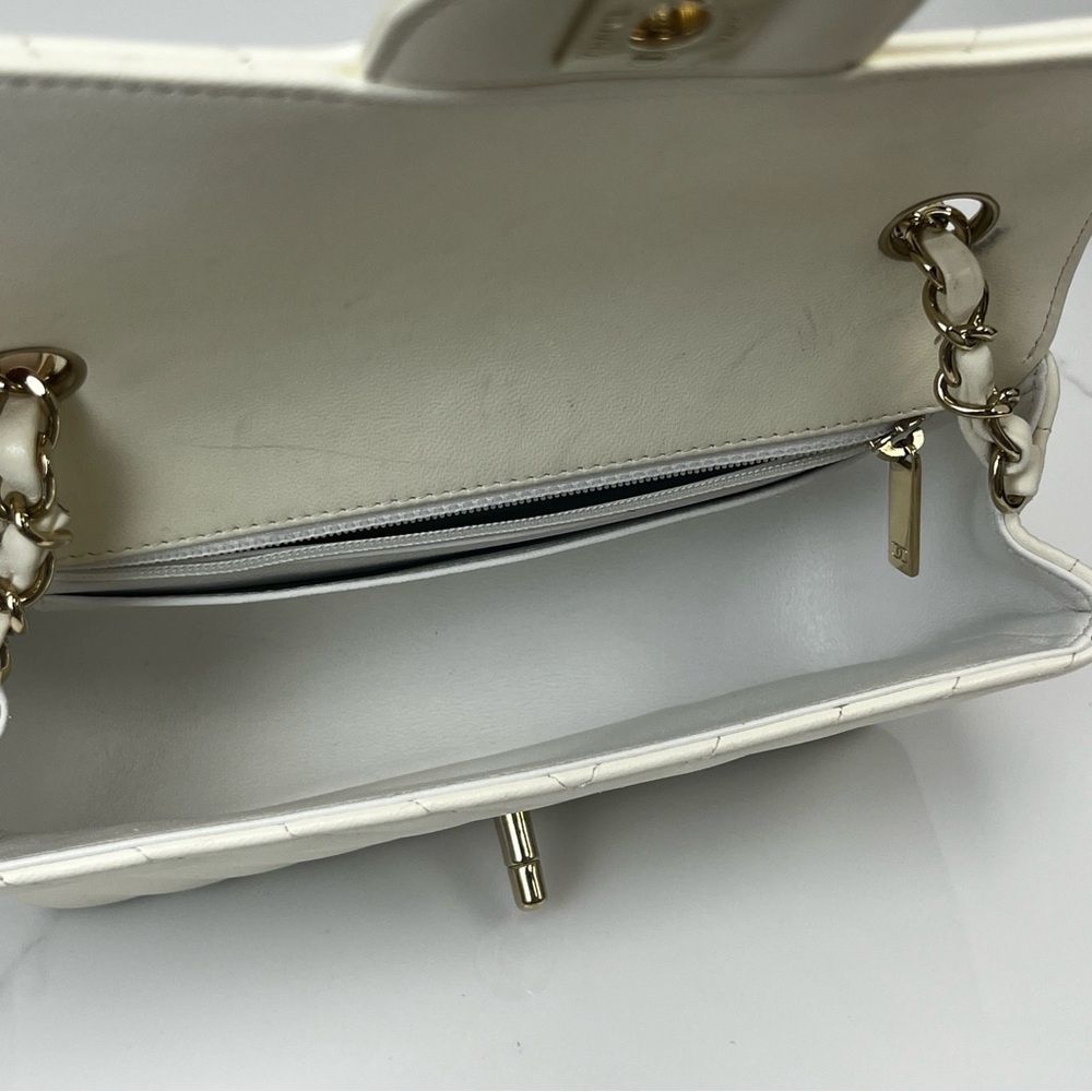 Chanel Chevron Mini Rectangle Chain Bag - Picture 6 of 7